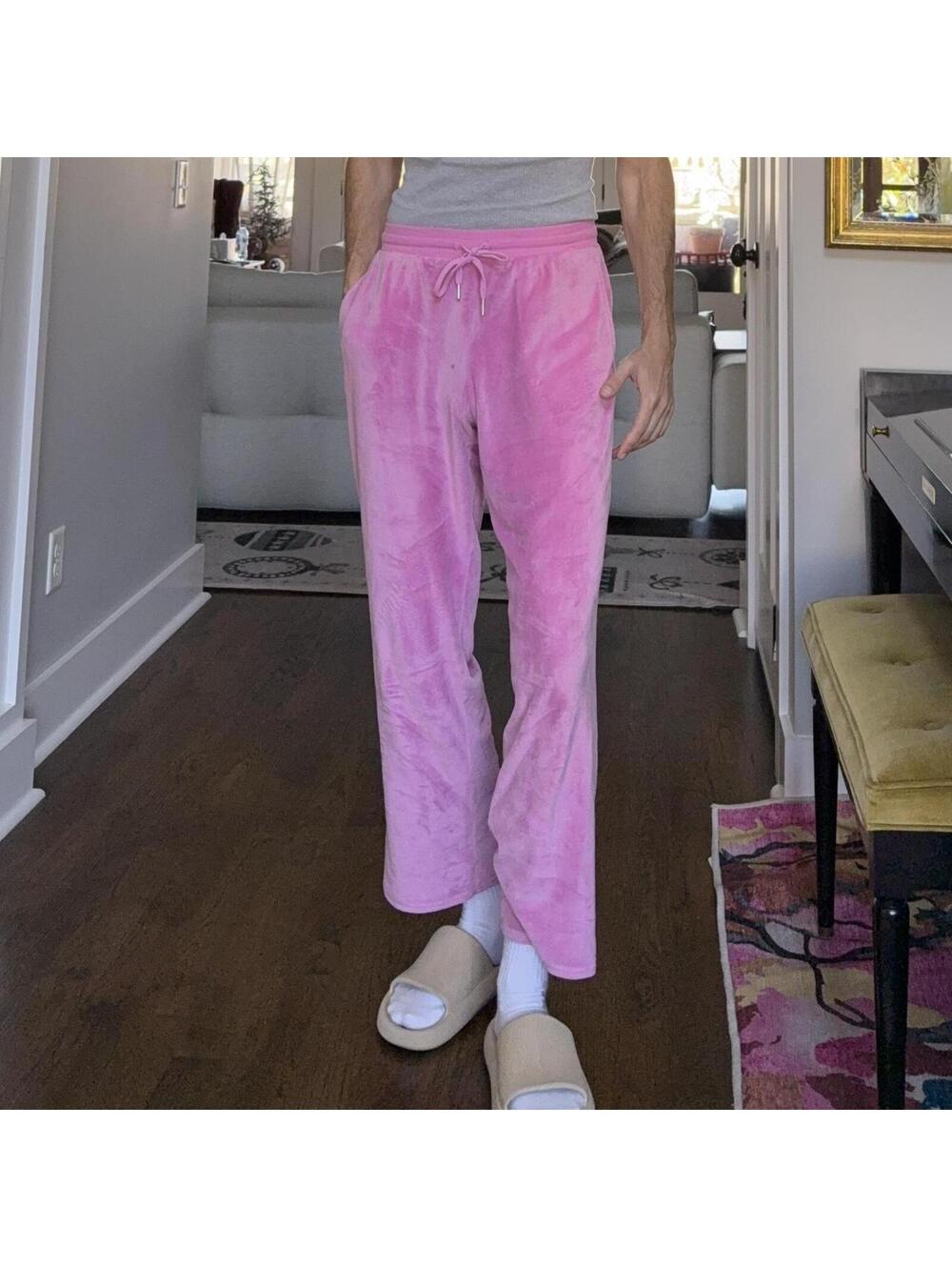 💖 Juicy Couture Velour Rhinestone Logo Sweatpants — Women’s Small